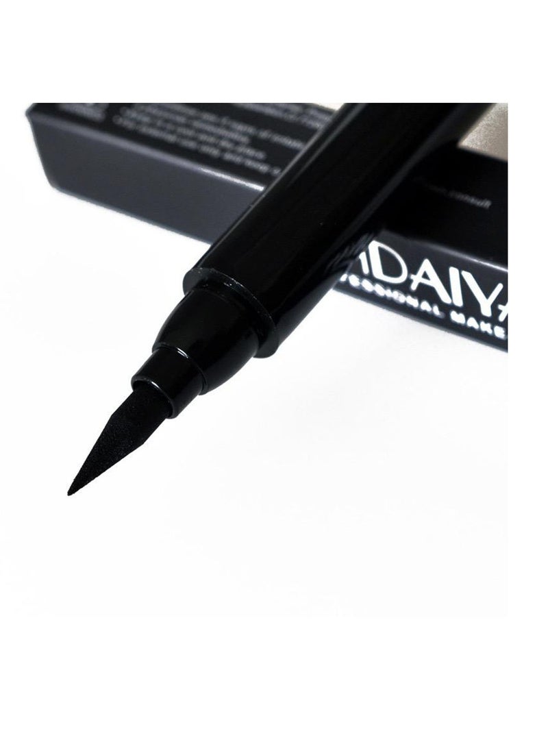 Handaiyan Liquid Eyeliner Waterproof 2 in 1 Stamp Liner Professional Makeup Long Lasting Matte Finish Quick Smudge Proof Hyper Drying Resistant Stay All Day Waterline Winged Instant Result(Classic Black)  - Image 5