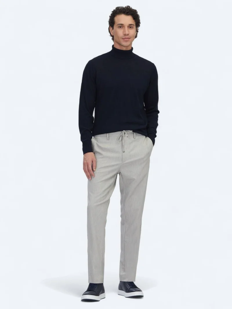 Kip Navy Blue Knitwear Sweatshirt