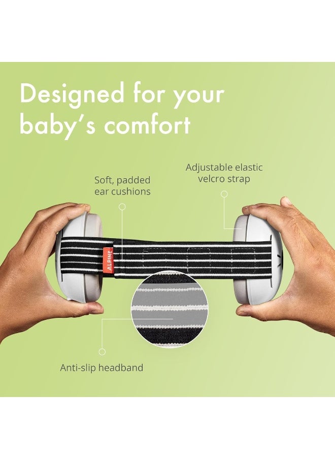 Alpine Muffy Baby Ear Defenders - Noise Cancelling Ear Muffs For Babies And Toddlers From 12 To 36 Months - Prevent Hearing Damage - Improve Sleep On The Move - Comfortable Fit  - Image 2