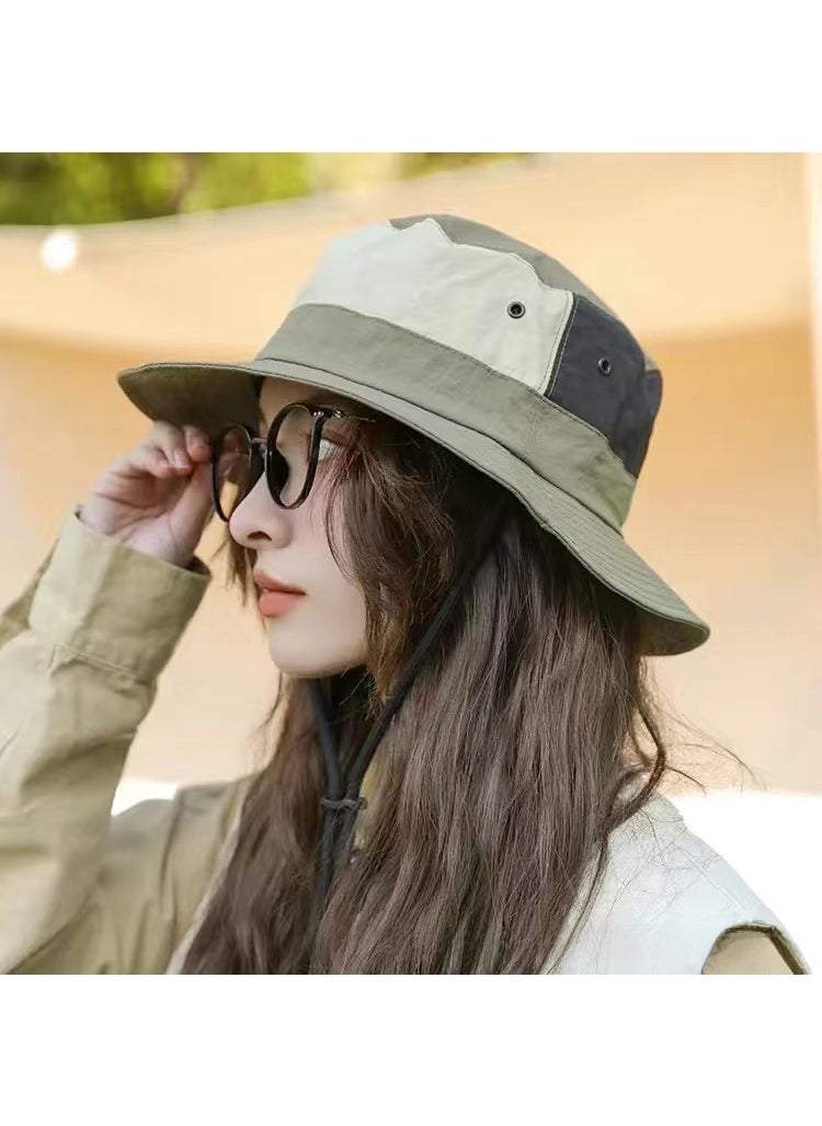 Generic - Summer Lightweight Quick-Dry Mountaineer Cap[Splicing] Army Green [Splicing] Army Green - Image 1