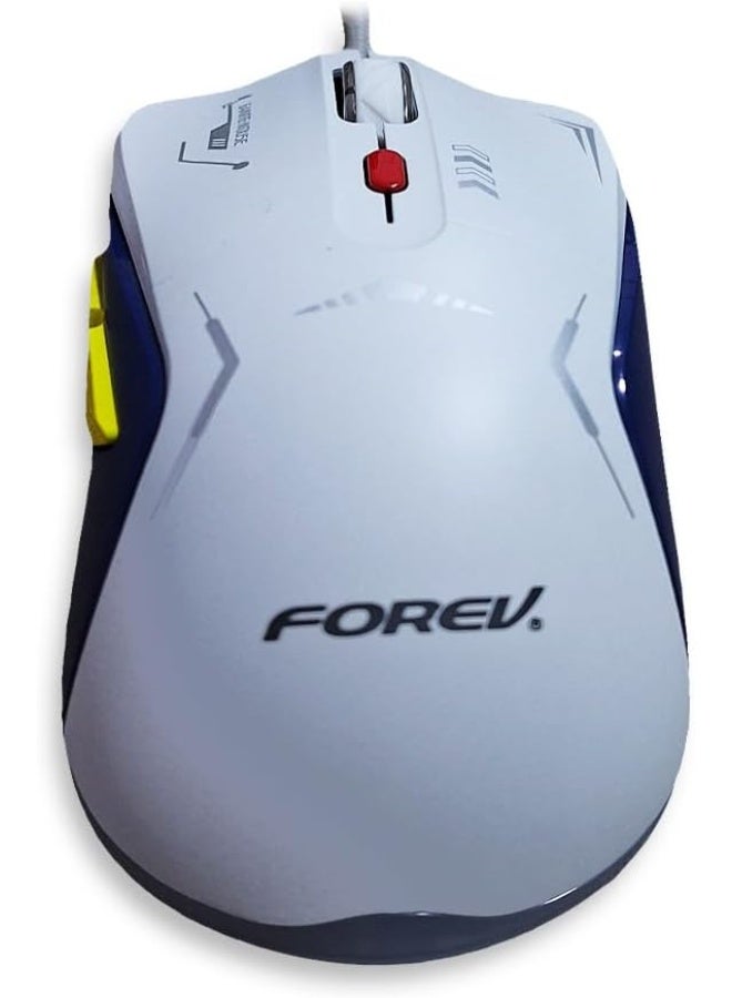 Gamma Forev FV-X9 Wired RGB Gaming Mouse – 3600 DPI, 7-Color LED, 5M Click Durability - Image 4