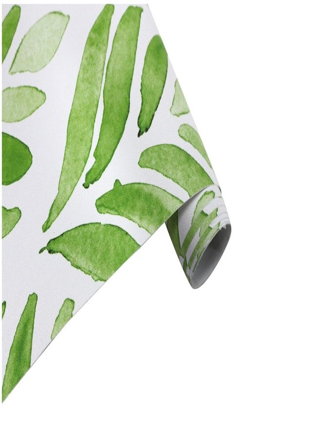 WY-BSO Drawer Shelf and Cabinet Liner, Peel and Stick Vinyl Film Decorative Shelf Liner for Bedroom Dresser Sticker (Green/White, 17.3 inch x 118 inch) - Image 5