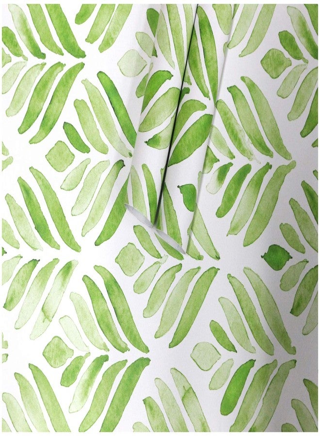WY-BSO Drawer Shelf and Cabinet Liner, Peel and Stick Vinyl Film Decorative Shelf Liner for Bedroom Dresser Sticker (Green/White, 17.3 inch x 118 inch) - Image 3