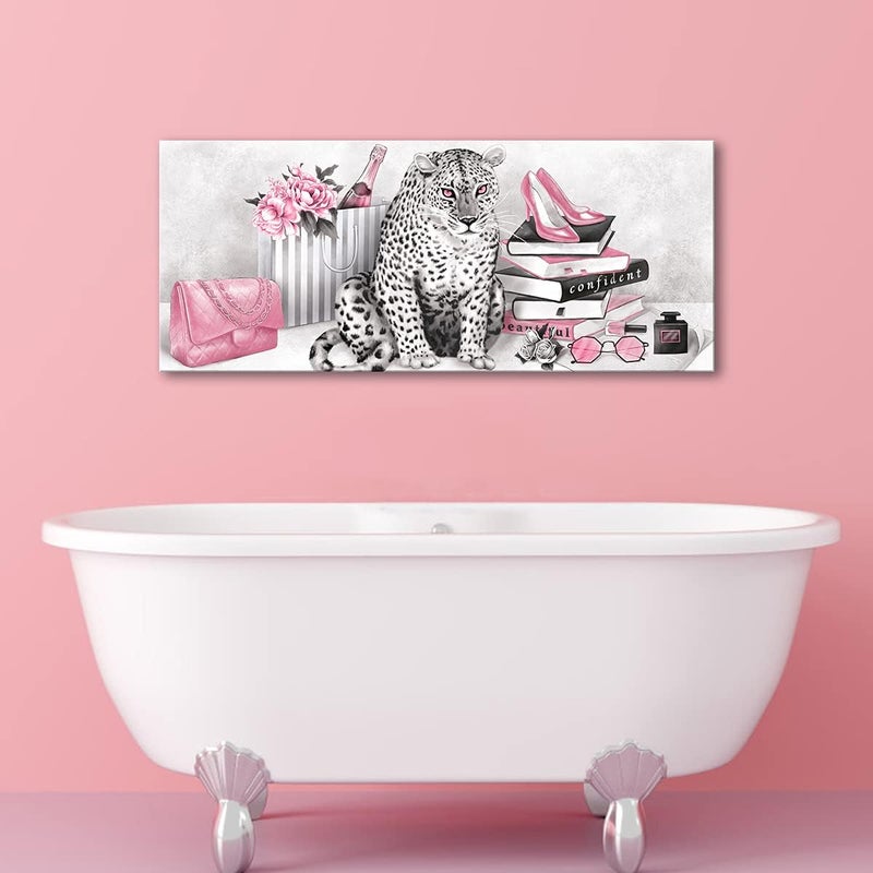 Kalormore Pink Leopard Canvas Wall Art - Image 3