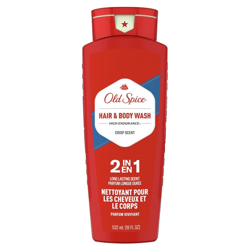 Old Spice High Endurance Hair  Body Wash 18 oz Pack of 4