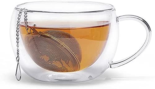 SHIDHMI 2Pcs Reusable Stainless Steel Tea Infuser for Loose Leaf Tea | Durable Chai Strainer with Handle | Easy-to-Clean Tea Steeper for Green Tea, Herbal Tea & Chai Brewing Infuser Ball Medium - Image 2