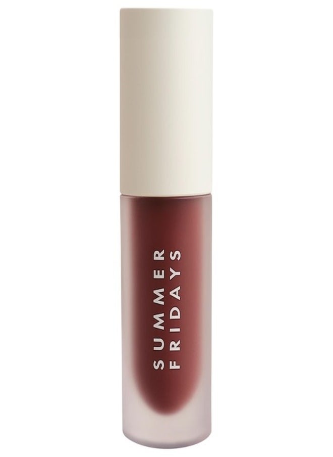 SUMMER FRIDAYS Summer Fridays Dream Lip Oil - Hydrating Translucent Lip Gloss, Rosewood Nights - A nourishing touch of sheer rosy brown 4.5ml  - Image 1