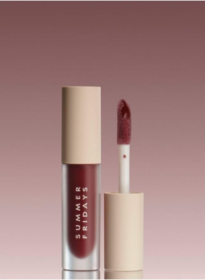 SUMMER FRIDAYS Summer Fridays Dream Lip Oil - Hydrating Translucent Lip Gloss, Rosewood Nights - A nourishing touch of sheer rosy brown 4.5ml  - Image 2