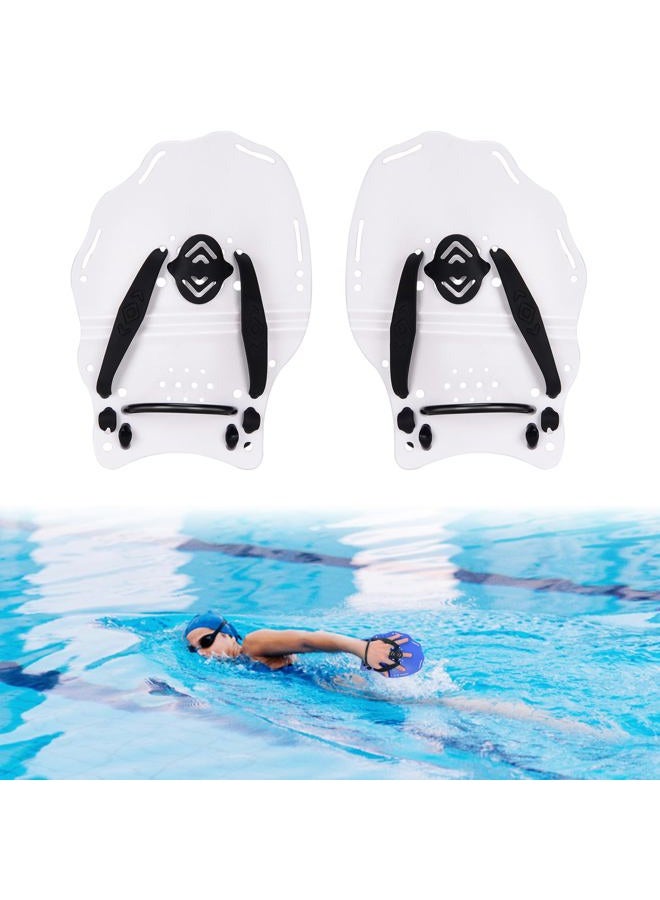 Hikeen Swim Paddle Hand for Adult and Junior, Swim Training Hand Paddles with Adjustable Straps, Swimming Hand Paddles for Training - Image 1