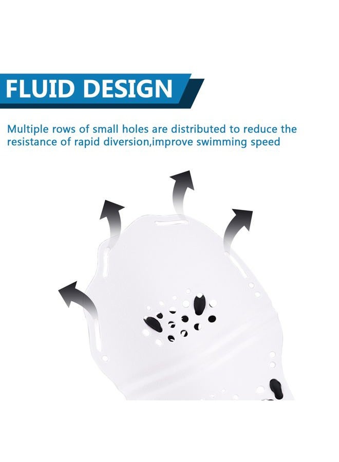 Hikeen Swim Paddle Hand for Adult and Junior, Swim Training Hand Paddles with Adjustable Straps, Swimming Hand Paddles for Training - Image 4