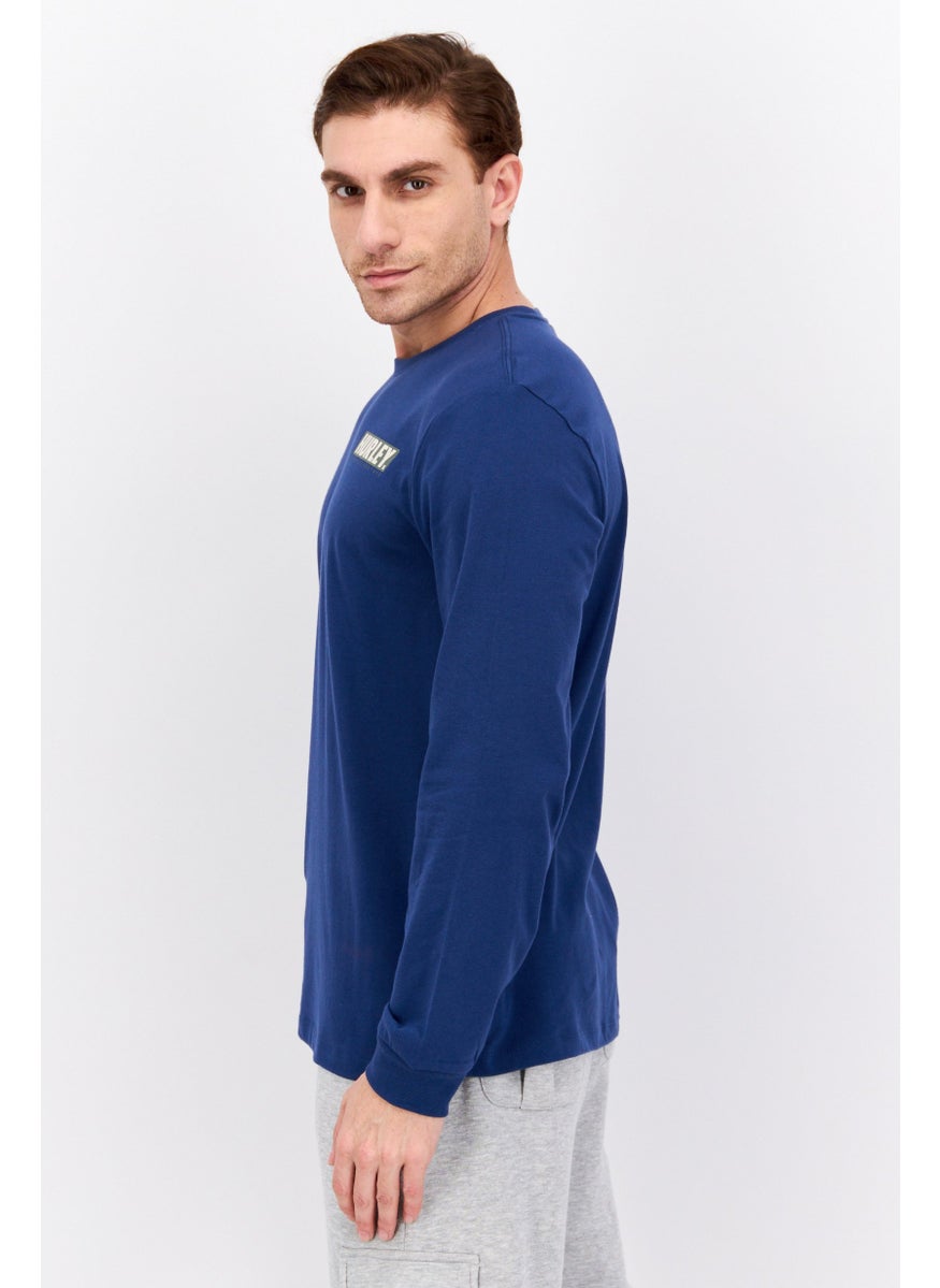 Hurley - Men Sportswear Fit Brand Logo Training T-Shirt, Navy Combo - Image 1
