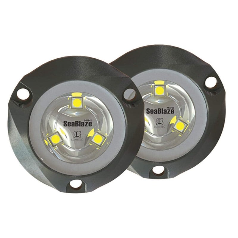 Lumitec 101245 SeaBlaze Mini Underwater LED Boat Lights 700 Lumens Marine Grade Fishing Dinghy Skiff Sold as a Pair Made in the USA White - Image 2