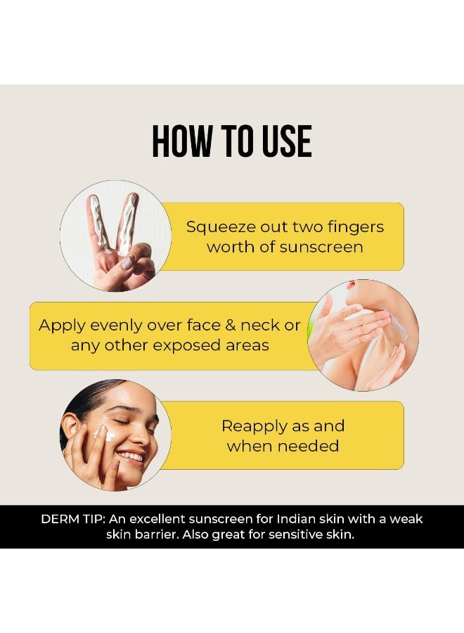 Dr. Sheth's Ceramide & Vitamin C Long lasting Sunscreen SPF 50+ PA++++ 6 hrs Advanced UV & Tan Protection For All Skin Types | No White Cast| Non-Greasy & Quick-Absorbing | For Women & Men | 50g - Image 5