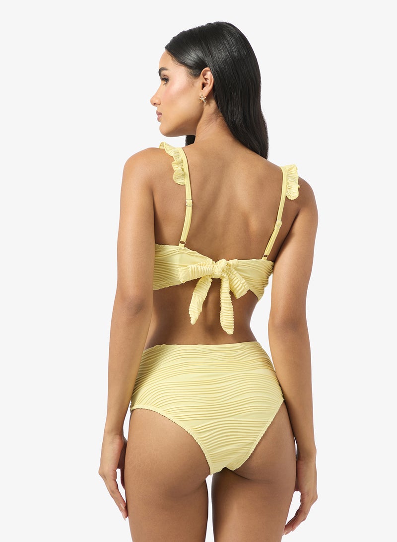 جينجر طقم بيكيني بتفاصيل كشكش - Image 2