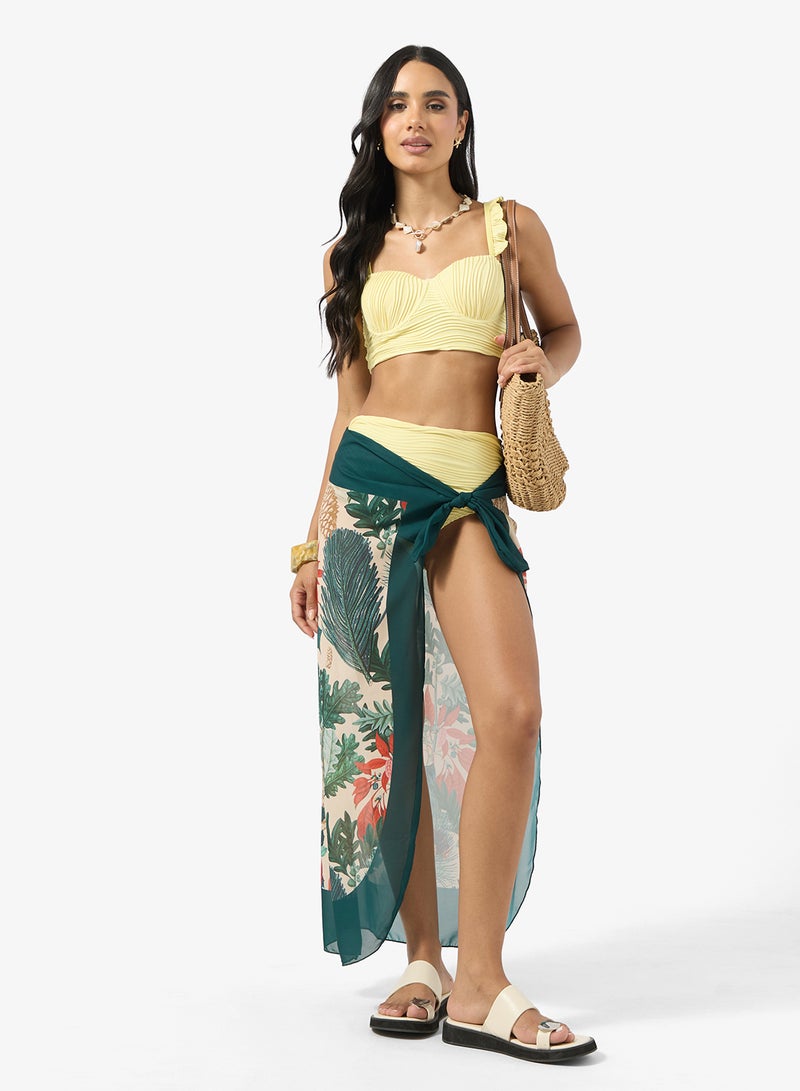 جينجر طقم بيكيني بتفاصيل كشكش - Image 5