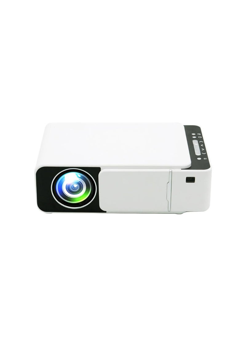 ماركة غير محددة - جهاز عرض LED بدقة 1080p كامل مع واي فاي ومشغل يوتيوب مدمج - بروجكتور محمول صغير مع منافذ HDMI، VGA، AV، USB ودعم Miracast - إضاءة 3200 لومن - Image 1
