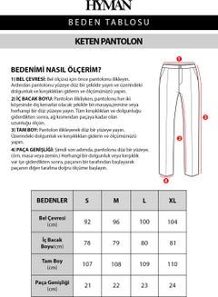 HYMAN Men's Elastic Waist Baggy Linen Trousers  - Image 4
