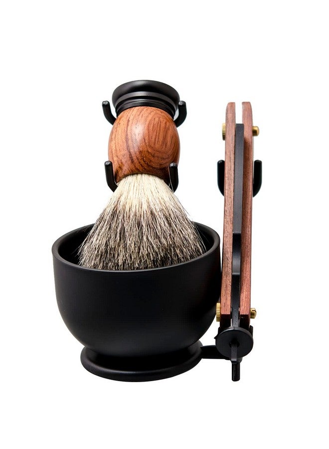Grandslam Randslam Shaving Straight Razor Kit Steel Cutthroat Straight Razor With Leather Strop Shaving Brush Stainless Steel Shaving Bowl And Stand Shaving Soap Gift For Men - Image 5