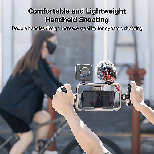 SmallRig Universal Phone Cage, Smartphone Video Rig Kit with Handles, Handheld Filmmaking Vlogging Case Stabilizer for Videomaker, for iPhone 17/16/15 for Samsung for Pixel and Other Android Phones - Image 5