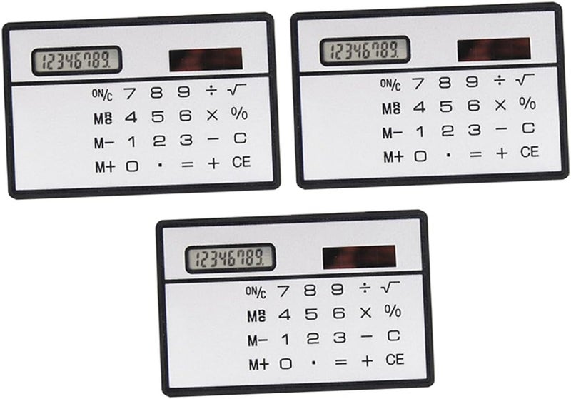 Solar Power Mini Calculator Ultra Thin Portable Design Handheld Digital Calculators for Students Office School Supplies Energy Saving - Image 1