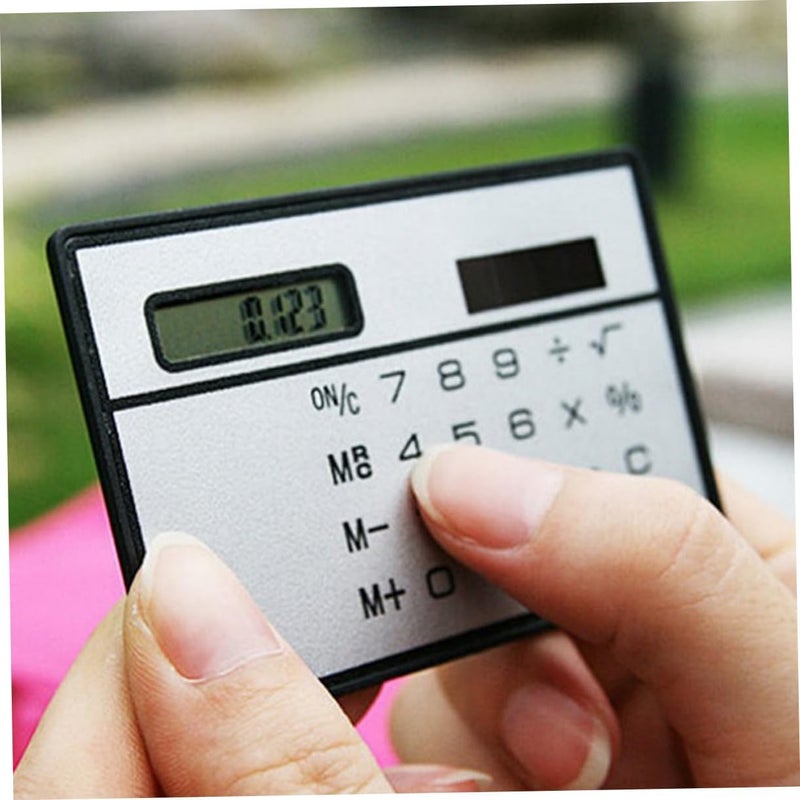Solar Power Mini Calculator Ultra Thin Portable Design Handheld Digital Calculators for Students Office School Supplies Energy Saving - Image 3