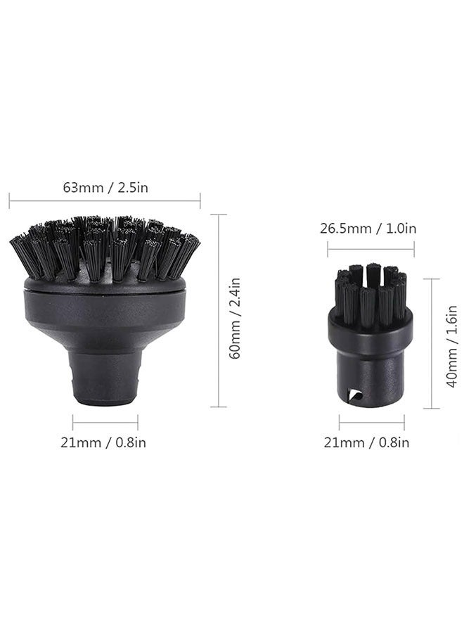 4 Pcs Steam Cleaner Round Brush Set, ABS+Nylon Long-Lasting, Replacement for SC1-SC7/CTK10, Random Color, Removes Dirt & Maintains Efficiency - Image 4