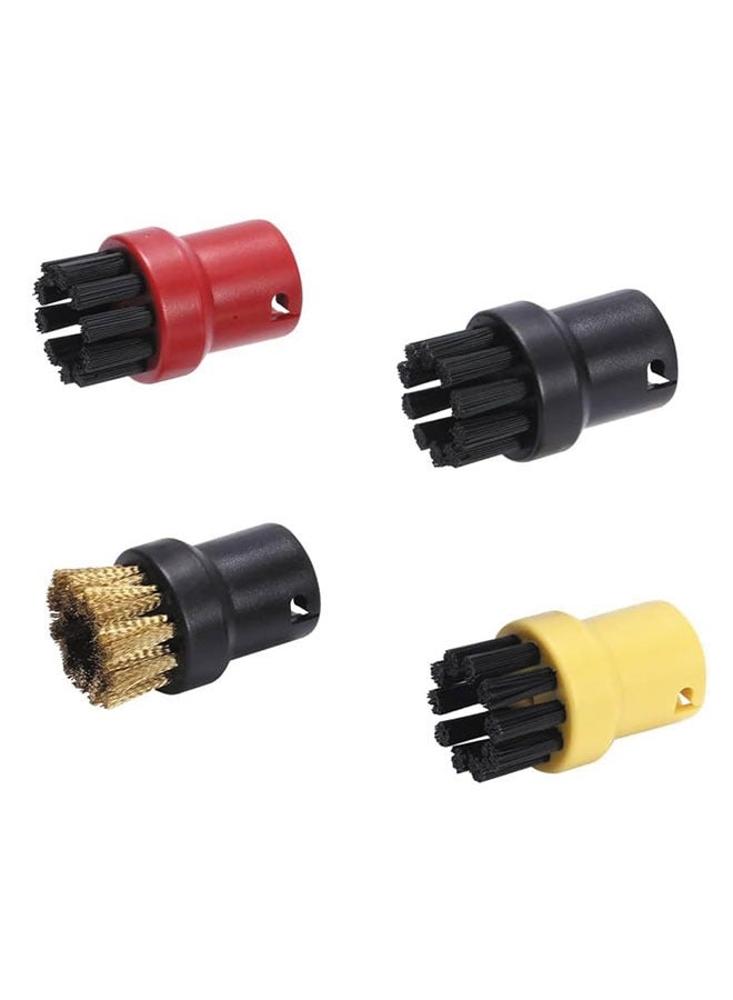 4 Pcs Steam Cleaner Round Brush Set, ABS+Nylon Long-Lasting, Replacement for SC1-SC7/CTK10, Random Color, Removes Dirt & Maintains Efficiency - Image 1