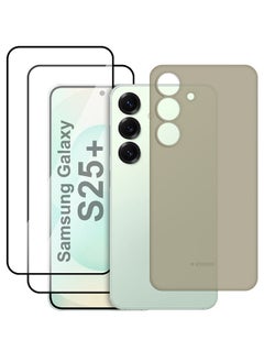 KZDOO 3Packs Case for Galaxy S25 Plus Air Skin Case All Around Full Protection Ultra Slim 0.3mm Thickness 4g Feather Weight with Two 3D Screen Protector- Titanium Grey  - Image 1