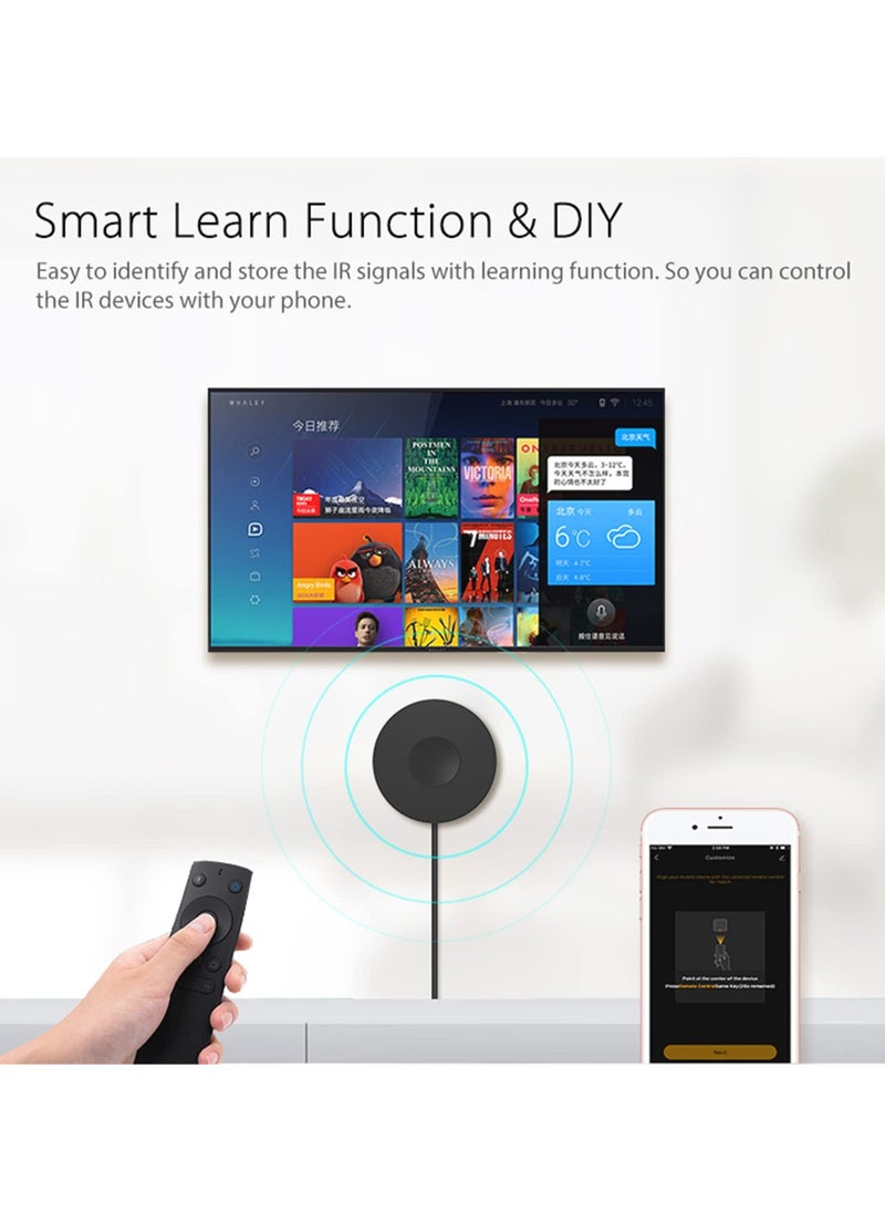 SYOSI - Smart IR RF Remote Control,Universal WiFi Infrared for TV DVD AC & RF Appliances - Compatible with Alexa, Google Home - Image 1