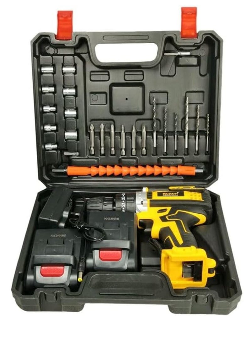 Roxon - ROXON (RX21VCD) 21V Cordless Impact Screwdriver Drill Machine With Tool Kits - Image 1