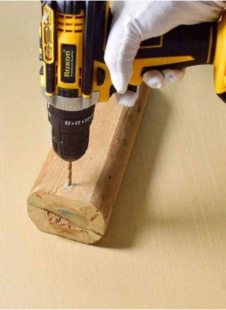 Roxon - ROXON (RX21VCD) 21V Cordless Impact Screwdriver Drill Machine With Tool Kits - Image 1