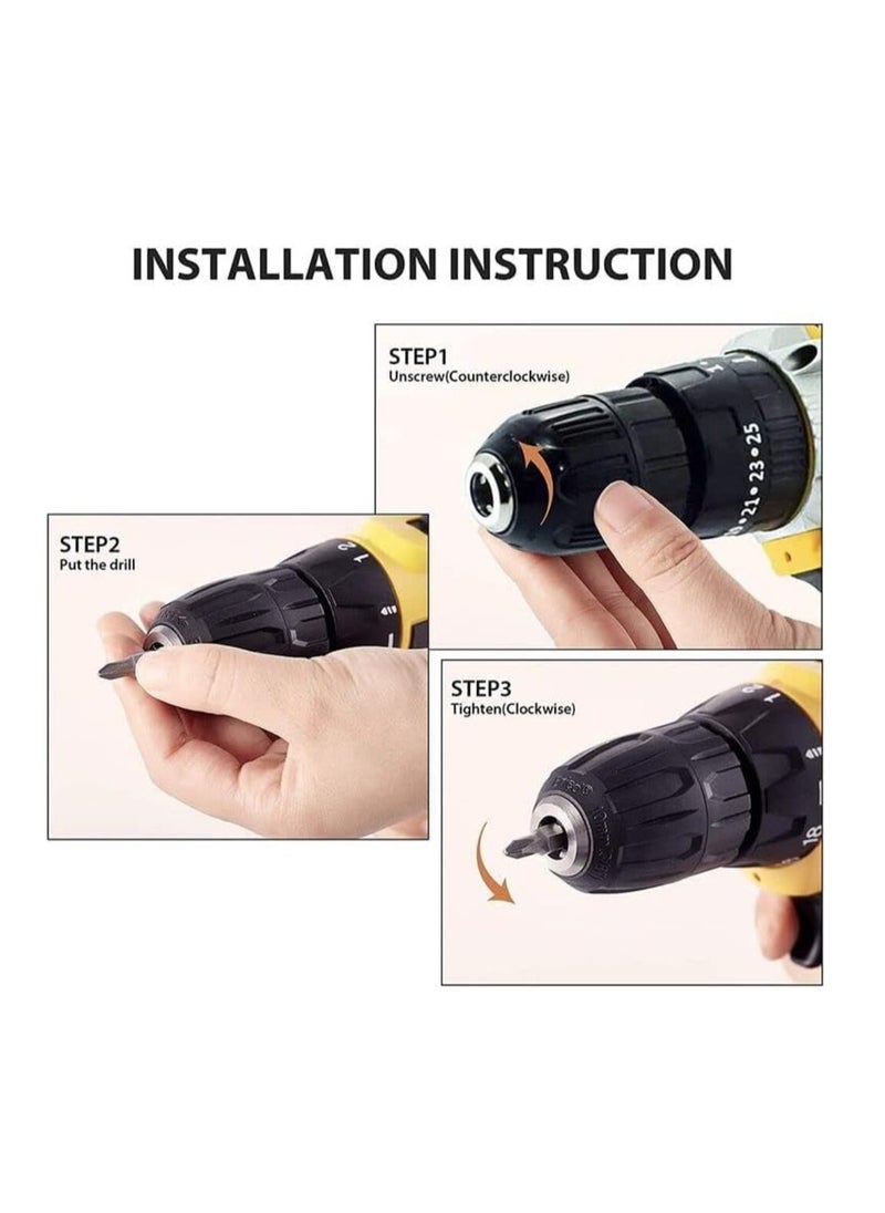 Roxon - ROXON (RX21VCD) 21V Cordless Impact Screwdriver Drill Machine With Tool Kits - Image 1