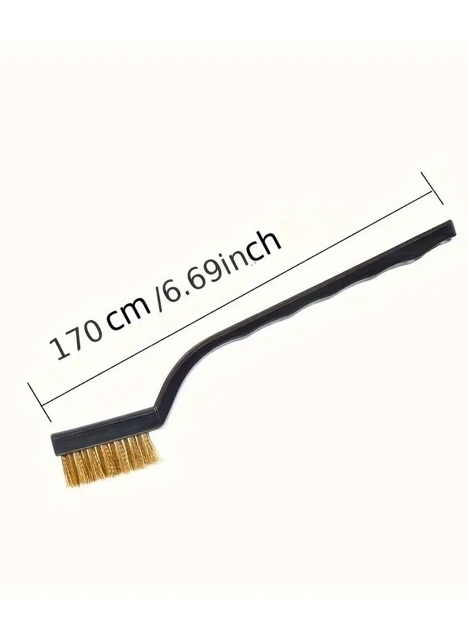 Goolsky 3pcs Mini Stainless Steel Rust Brush Set - Versatile Metal Cleaning & Polishing Tool for Kitchen, Bathroom, and Living Room  - Image 2