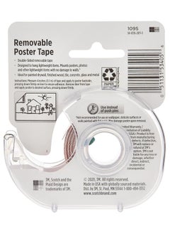 Scotch  Scotch Removable Poster Tape 3/4 in x 150 in (19mm x 3.8m), 1 Roll/dispenser  - Image 3