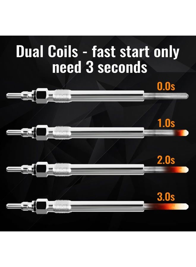 Ensun 5 Pcs Dual Coils Diesel Glow Plug for 2003-2006 Sprinter 2500 3500 2002-2006 Freightliner Sprinter 2500 3500 2005-2006 Mercedes E320 3.2L Replaces 0250202045 - Image 2