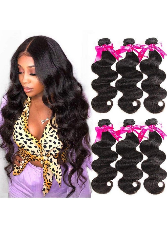Wingirl Beauty Princess Brazilian Hair Body Wave 3 Bundles 16 18 20Inchs 10A Human Hair Weave Bundles Natural Color - Image 1