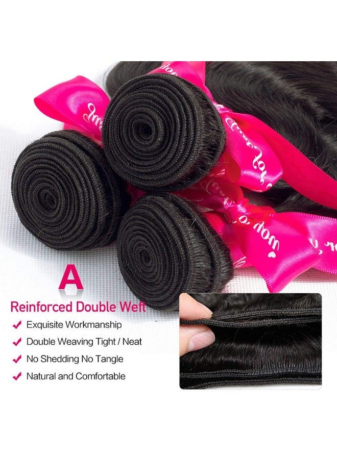 Wingirl Beauty Princess Brazilian Hair Body Wave 3 Bundles 16 18 20Inchs 10A Human Hair Weave Bundles Natural Color - Image 3