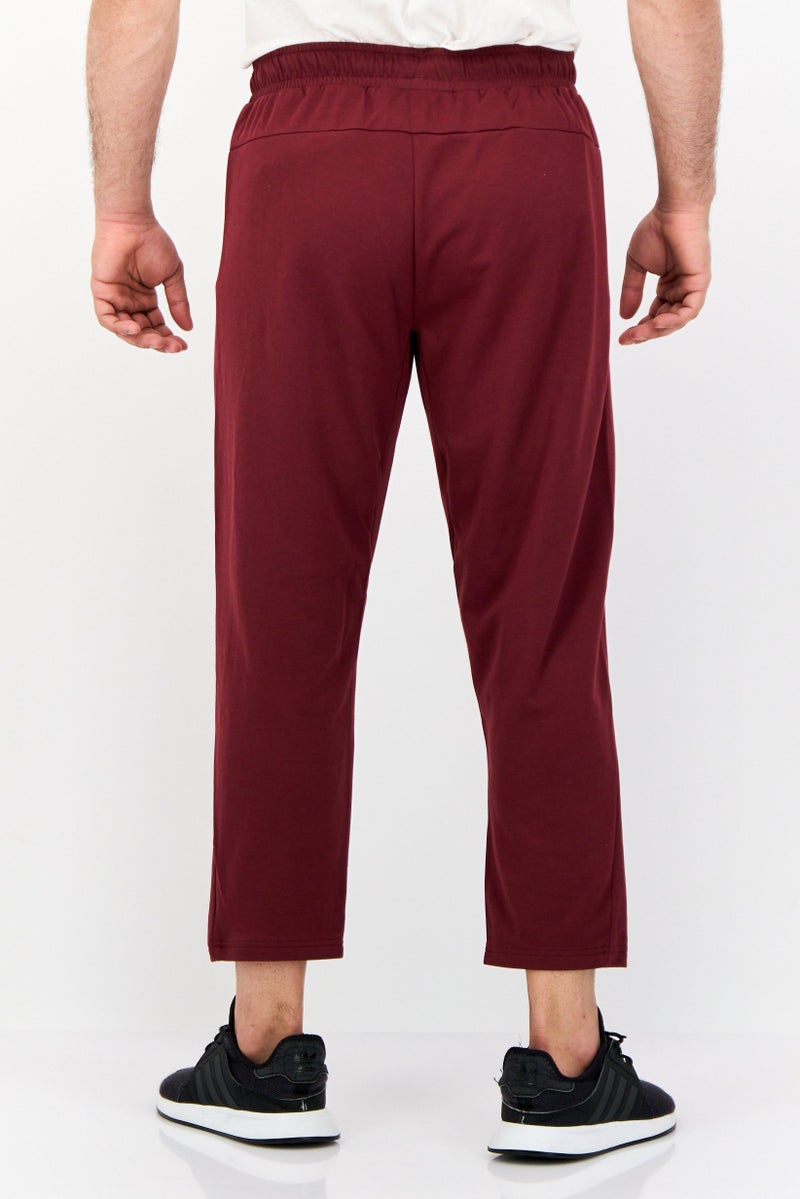 Adidas Men Slim Fit Yoga Track Pants, Maroon  - Image 3