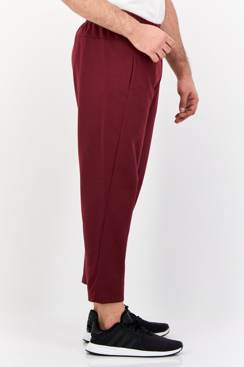 Adidas Men Slim Fit Yoga Track Pants, Maroon  - Image 2