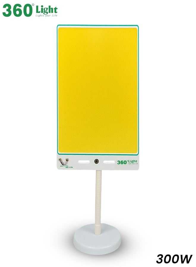 360 ديجري لايت مصباح عمل LED COB 300 واط 360 درجة مع جهاز تحكم عن بعد، قاعدة مغناطيسية فائقة السطوع 4000 لومن، مصباح إصلاح محمول يعمل ببطارية السيارة 12 فولت، حامل قابل للتعديل، 5 أوضاع إضاءة، مصباح تخييم خارجي قابل للتعتيم للطوارئ - Image 1