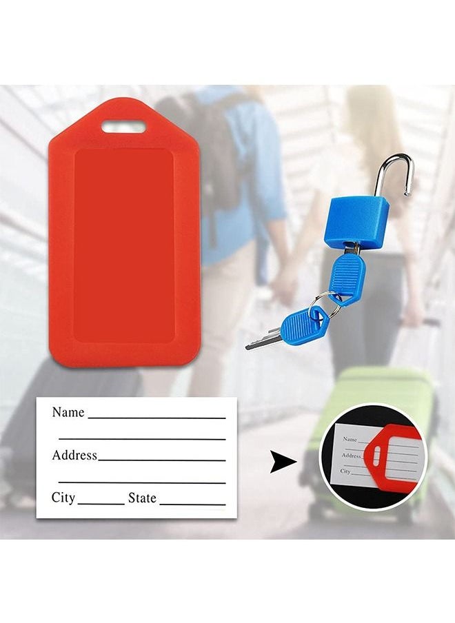 Luggage Tags Set 6 Pack Name ID Card with Small Locks Keys Travel ID Bag Tag Luggage Padlock - pzsku/Z5873353B62C816329DB0Z/45/_/1688017908/3a166807-1f38-4ea3-9289-7f17fc7ba293