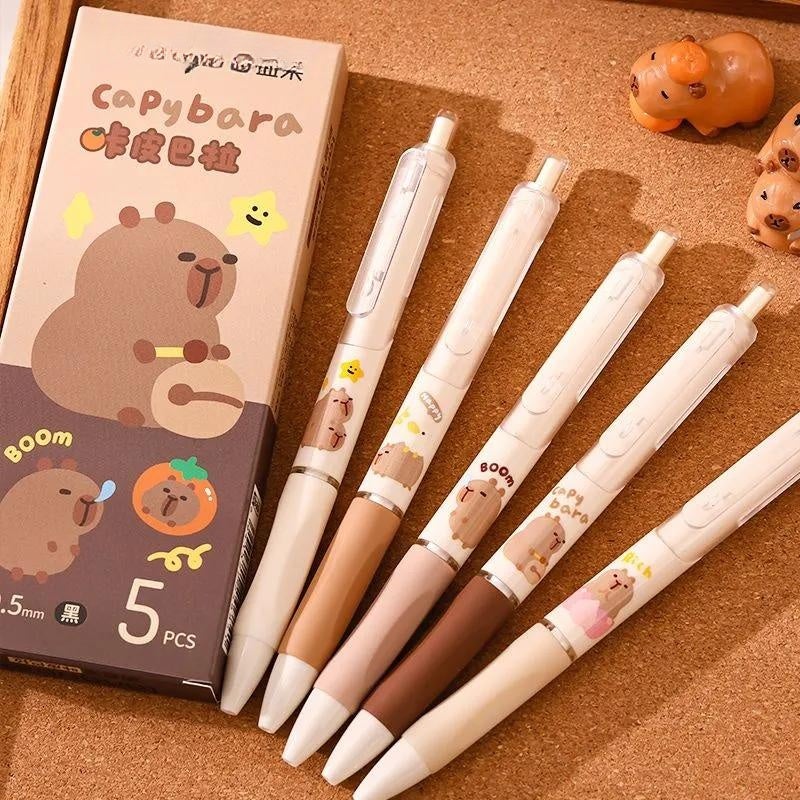 قلم حل الأسئلة ومجموعة أقلام زيتية محايدة للطلاب اللطيفة، رأس قلم س تجميع سريع الجفاف - Image 1