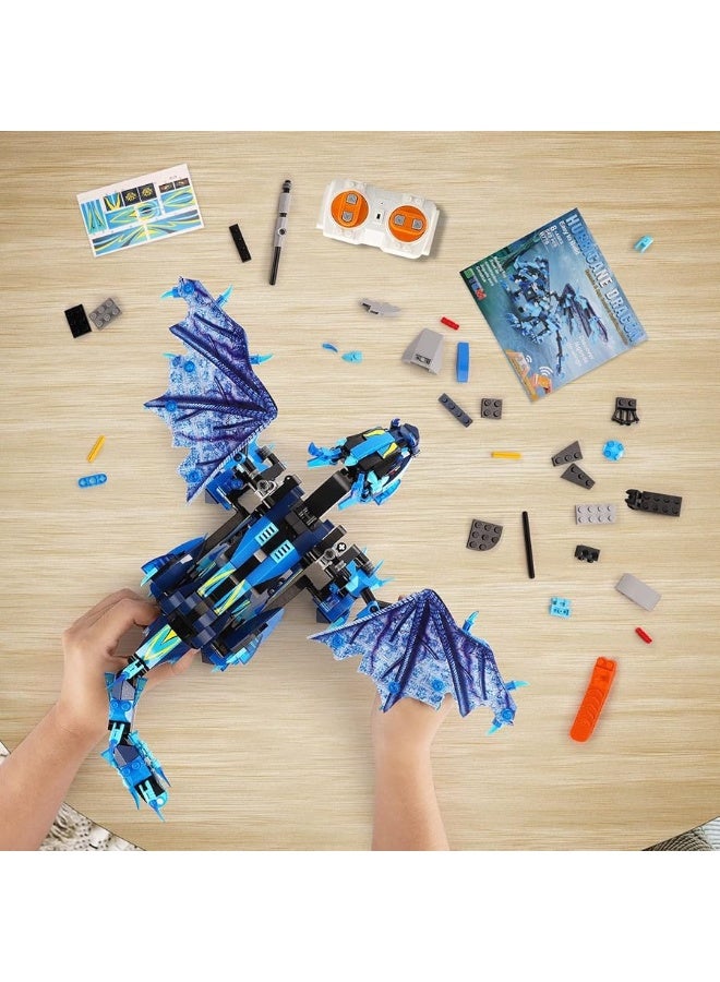 Sillbird Hurricane Dragon Building Kit, Remote & APP Controlled STEM Projects for Kids Age 8-12 Toys Gifts for Boys Girls Age 7 8 9 10 11 12 14-16+ (549 Pieces) - Image 2