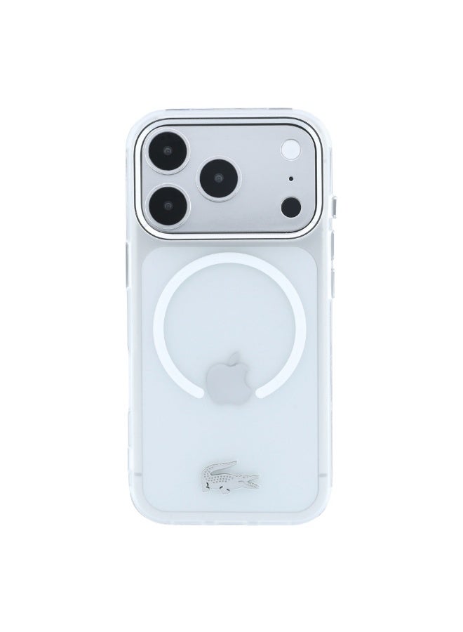 LACOSTE iPhone 18 Pro Max MagSafe Phone Case with Matte Frosted Finish, Hard IML Slim Protective Back Cover for iPhone - Image 3