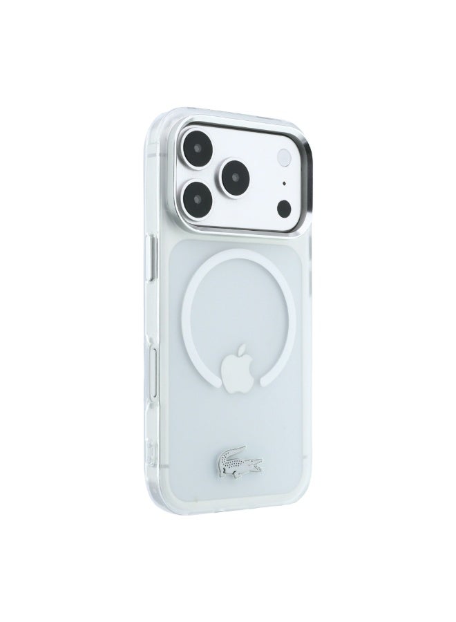 LACOSTE iPhone 18 Pro Max MagSafe Phone Case with Matte Frosted Finish, Hard IML Slim Protective Back Cover for iPhone - Image 4