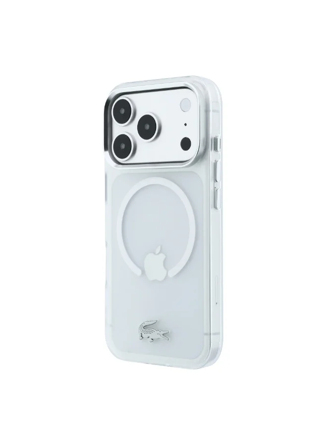 Lacoste iPhone 18 Pro Max MagSafe Phone Case with Matte Frosted Finish, Hard IML Slim Protective Back Cover for iPhone