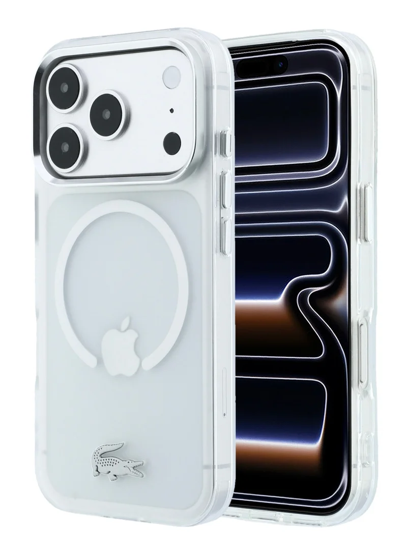 Lacoste iPhone 18 Pro Max MagSafe Phone Case with Matte Frosted Finish, Hard IML Slim Protective Back Cover for iPhone