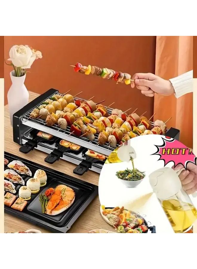 2 In 1 Oil Spray Bottle And Pourer With Precise Control Black Kitchen Dispenser - Image 3