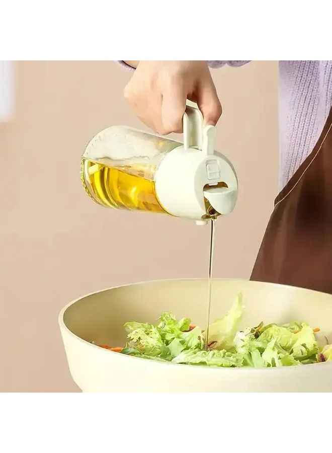 2 In 1 Oil Spray Bottle And Pourer With Precise Control Black Kitchen Dispenser - Image 1