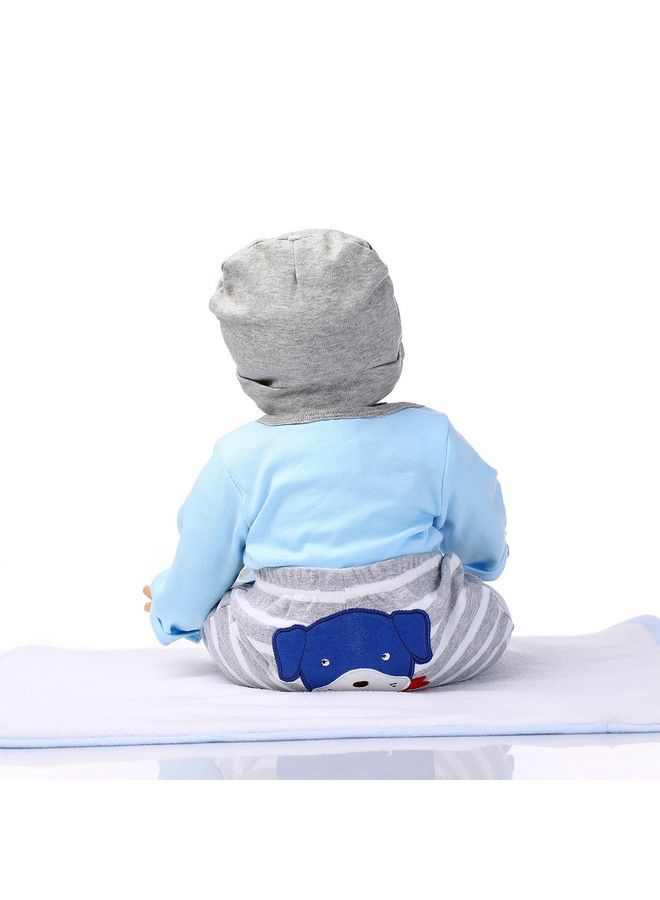 Pedolltree Reborn Baby Dolls Clothes Boy Blue Outfits For 20" 22" Reborn Doll Boy Clothing - Image 4